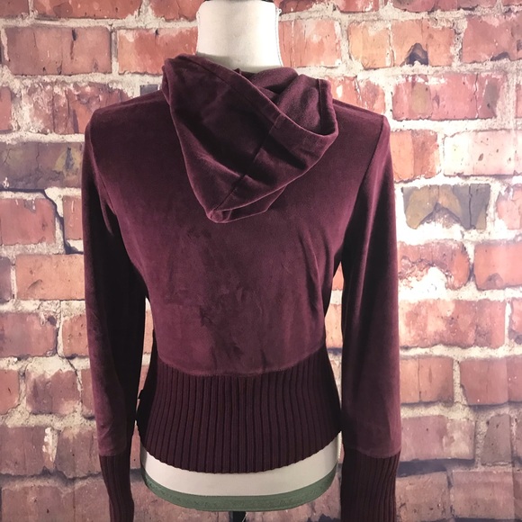 CALVIN KLEIN VELOUR CROPPED HOODIE M - Picture 6 of 8